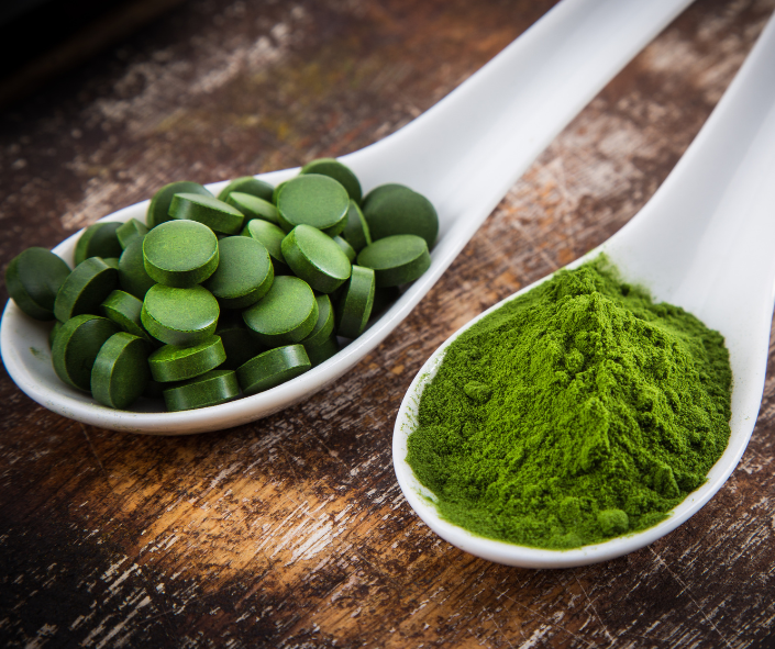 jęczmień i chlorella